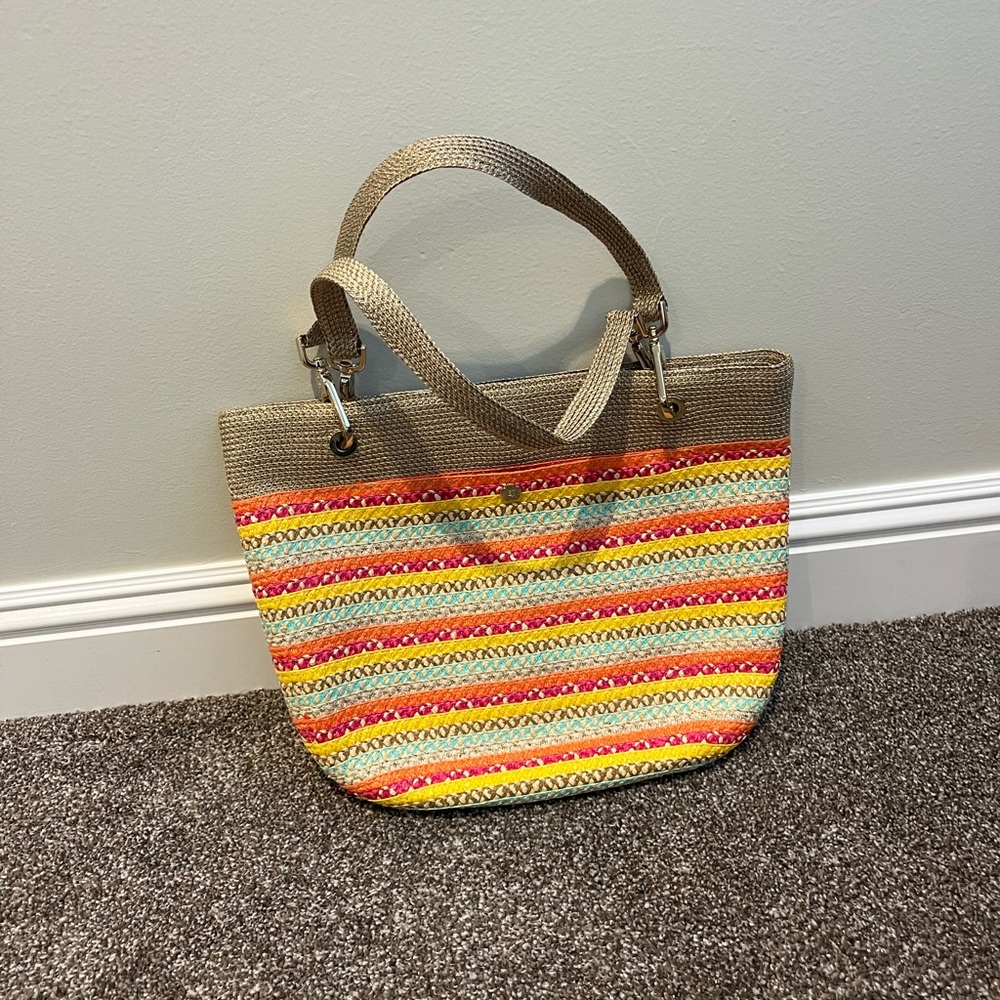 Eric Javits Multicolor Striped Tote
